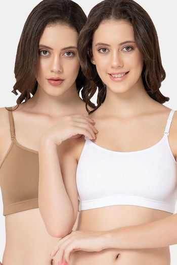 Buy Lady Lyka Modal Sports Bra (Pack of 2) - Multicolor
